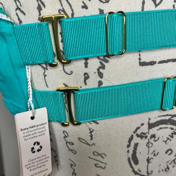Free People -We are HAH- Wired Bra in Teal Adjustable back - Picture 6 of 6